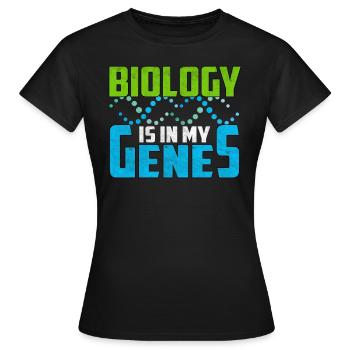 Biology Teacher Biologist biological Science - Women's T-Shirt - black - Front - AI Model Female 172 dark (172cm)