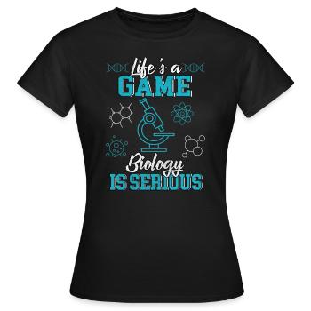 biologie - T-shirt Femme - noir - Devant - AI Model Female 172 dark (172cm)