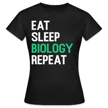 biologie - T-shirt Femme - noir - Devant - AI Model Female 172 dark (172cm)
