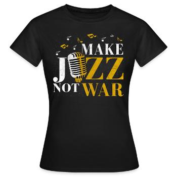 jazz - T-shirt Femme - noir - Devant - AI Model Female 172 dark (172cm)