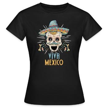 Mexique - T-shirt Femme - noir - Devant - AI Model Female 172 dark (172cm)