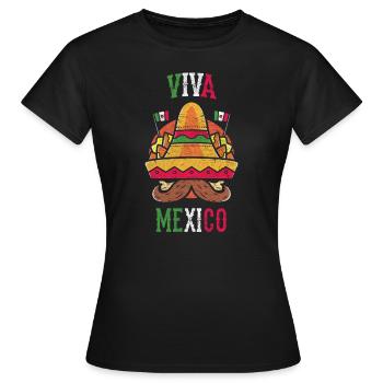 Mexique sombrero - T-shirt Femme - noir - Devant - AI Model Female 172 dark (172cm)