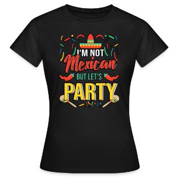 Fête de célébration au Mexique - T-shirt Femme - noir - Devant - AI Model Female 172 dark (172cm)