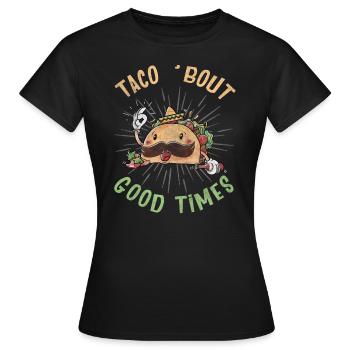 Tacos taco - T-shirt Femme - noir - Devant - AI Model Female 172 dark (172cm)
