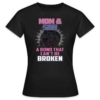 Mutter und Sohn Mama Kind Mutterliebe Mom - Frauen T-Shirt - Schwarz - Vorne - AI Model Female 172 dark (172cm)