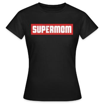 Mama Mutterschaft Superheld Supermama Mutter Mamma - Frauen T-Shirt - Schwarz - Vorne - AI Model Female 172 dark (172cm)