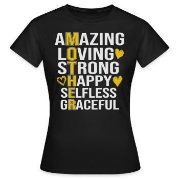 Maman Maman Maman - T-shirt Femme - noir - Devant - AI Model Female 172 dark (172cm)