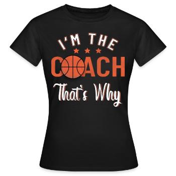 Basketballmannschaft Basketball Coach - Frauen T-Shirt - Schwarz - Vorne - AI Model Female 172 dark (172cm)