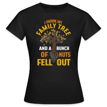 Family celebration family - Women's T-Shirt - black - Front - AI Model Female 172 dark (172cm)
