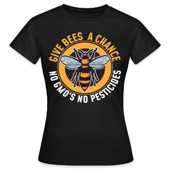 Honigbiene - Frauen T-Shirt - Schwarz - Vorne - AI Model Female 172 dark (172cm)