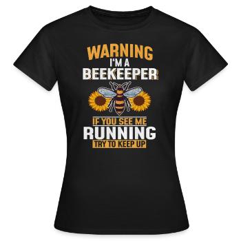 Honigbiene Biene Bienen Imker Bienchen - Frauen T-Shirt - Schwarz - Vorne - AI Model Female 172 dark (172cm)