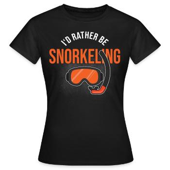 Plongée en apnée - T-shirt Femme - noir - Devant - AI Model Female 172 dark (172cm)