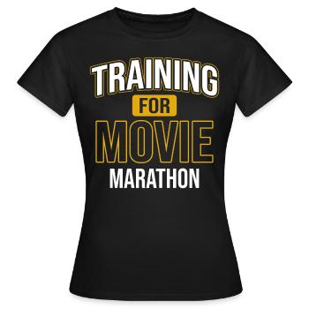 Films de cinéma à la recherche de la série Film Cinema Lover - T-shirt Femme - noir - Devant - AI Model Female 172 dark (172cm)