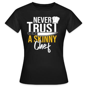 Chefkoch Koch Sternekoch Köchin - Frauen T-Shirt - Schwarz - Vorne - AI Model Female 172 dark (172cm)