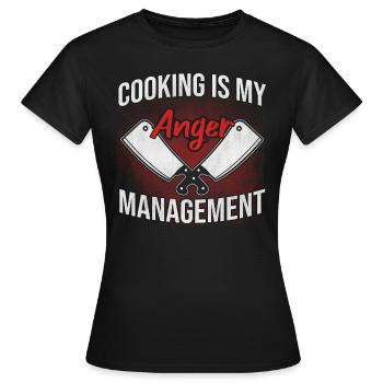 Koch Sternekoch Chefkoch - Frauen T-Shirt - Schwarz - Vorne - AI Model Female 172 dark (172cm)