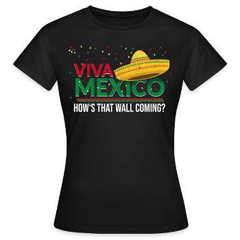 Viva Mexico Mexican - T-shirt Femme - noir - Devant - AI Model Female 172 dark (172cm)