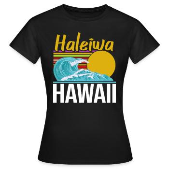 Hawaii - T-shirt Femme - noir - Devant - AI Model Female 172 dark (172cm)