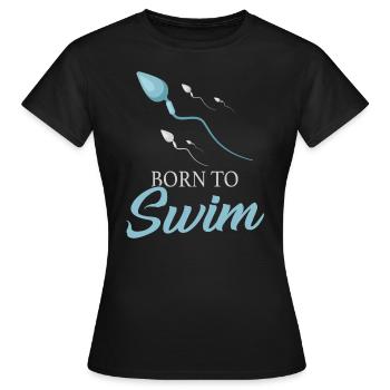 Nageurs nageurs - T-shirt Femme - noir - Devant - AI Model Female 172 dark (172cm)
