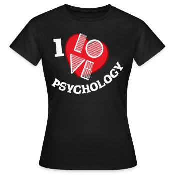 J'adore la psychologie - T-shirt Femme - noir - Devant - AI Model Female 172 dark (172cm)