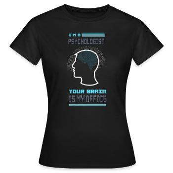 psychologie - T-shirt Femme - noir - Devant - AI Model Female 172 dark (172cm)