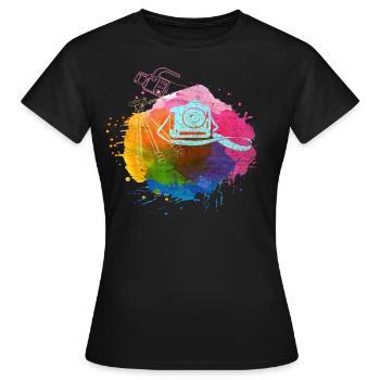 Photographie Appareil photo Photographier Photographie - T-shirt Femme - noir - Devant - AI Model Female 172 dark (172cm)