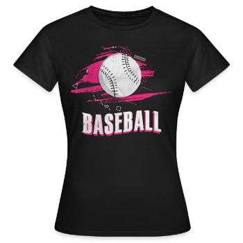 Baseball joueur de baseball batte de baseball - T-shirt Femme - noir - Devant - AI Model Female 172 dark (172cm)