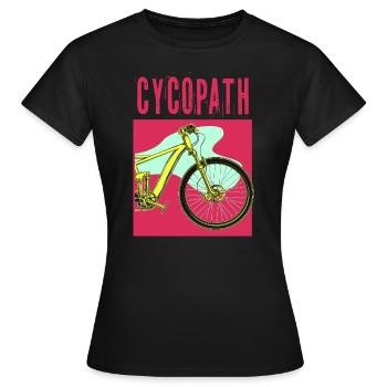 Biking Bike Mountain bike mountain biking - Women's T-Shirt - black - Front - AI Model Female 172 dark (172cm)