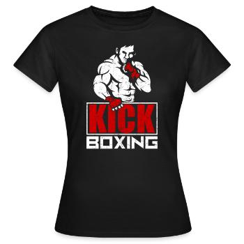 Kickboxer Kickboxen - Frauen T-Shirt - Schwarz - Vorne - AI Model Female 172 dark (172cm)