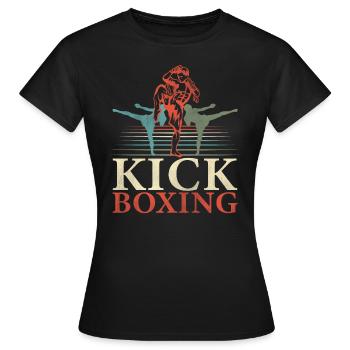 Kickboxen Kickboxer - Frauen T-Shirt - Schwarz - Vorne - AI Model Female 172 dark (172cm)
