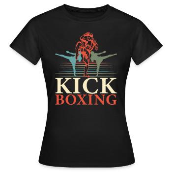 Kickboxing Kickboxer Arts martiaux Arts martiaux - T-shirt Femme - noir - Devant - AI Model Female 172 dark (172cm)