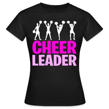 Cheerleader - Frauen T-Shirt - Schwarz - Vorne - AI Model Female 172 dark (172cm)