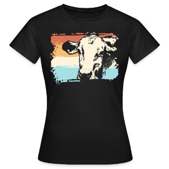 Vaches vaches - T-shirt Femme - noir - Devant - AI Model Female 172 dark (172cm)