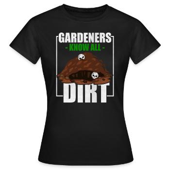 Jardinier jardinier - T-shirt Femme - noir - Devant - AI Model Female 172 dark (172cm)