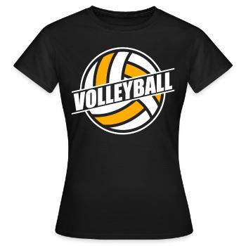 Volleyballer Volleyball team Volleyball-Set - Frauen T-Shirt - Schwarz - Vorne - AI Model Female 172 dark (172cm)