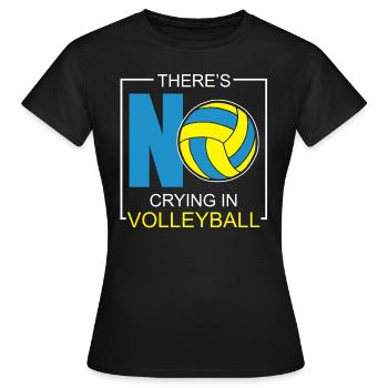 Volleyball Volleyballer Set de volleyball Volleyball - T-shirt Femme - noir - Devant - AI Model Female 172 dark (172cm)