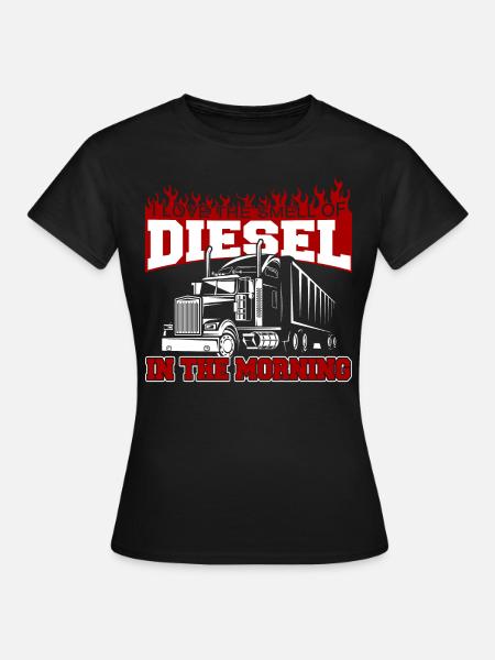 Camión camión camión camión conductor camión - Dame-T-shirt - sort