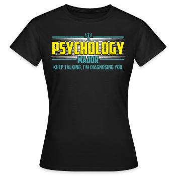 psychologie - T-shirt Femme - noir - Devant - AI Model Female 172 dark (172cm)