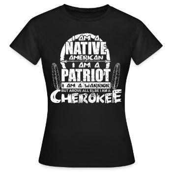 Indianer Native American indianisch Ureinwohner - Frauen T-Shirt - Schwarz - Vorne - AI Model Female 172 dark (172cm)
