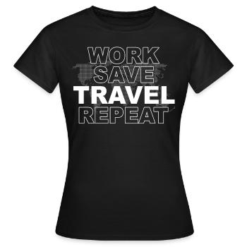 Voyager Voyager - T-shirt Femme - noir - Devant - AI Model Female 172 dark (172cm)