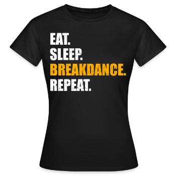 break dance - T-shirt Femme - noir - Devant - AI Model Female 172 dark (172cm)
