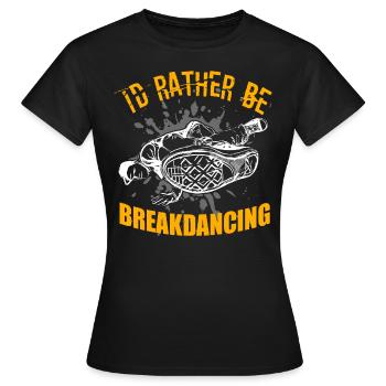 Breakdance Breakdancer Breakdancing BBoy - Women's T-Shirt - black - Front - AI Model Female 172 dark (172cm)