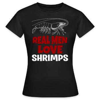 Shrimp - Frauen T-Shirt - Schwarz - Vorne - AI Model Female 172 dark (172cm)
