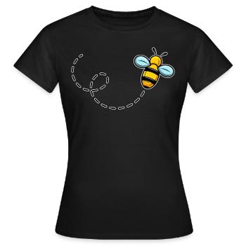 Biene Bienchen Imker Honigbiene - Frauen T-Shirt - Schwarz - Vorne - AI Model Female 172 dark (172cm)