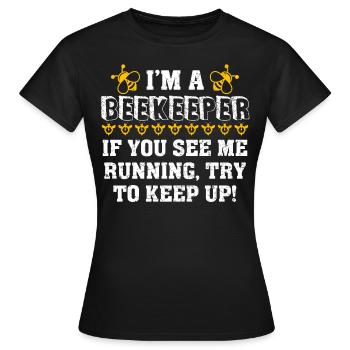 Biene Bienchen Honigbiene Imker Geschenk - Frauen T-Shirt - Schwarz - Vorne - AI Model Female 172 dark (172cm)