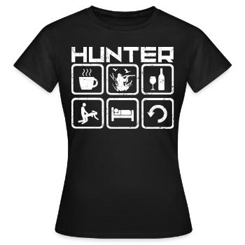 Hunt hunters deer hunting hunting - Women's T-Shirt - black - Front - AI Model Female 172 dark (172cm)