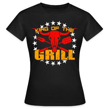 Barbecue King Grillmeister Barbecue Couverts Pinces À Barbecue - T-shirt Femme - noir - Devant - AI Model Female 172 dark (172cm)