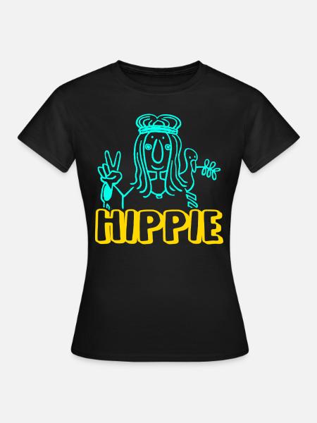 hippie - T-shirt Femme - noir