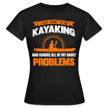 Kayak Kayak - T-shirt Femme - noir - Devant - AI Model Female 172 dark (172cm)