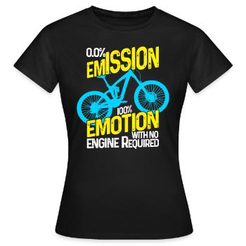 Bicycle Cycling Cycling Bicycle Cycling - Women's T-Shirt - black - Front - AI Model Female 172 dark (172cm)