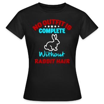 Lapin lapin - T-shirt Femme - noir - Devant - AI Model Female 172 dark (172cm)